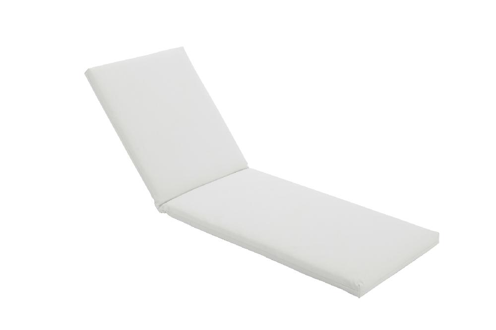 Cojín De Tumbona Techout De Textileno Blanco 180x63 Cm