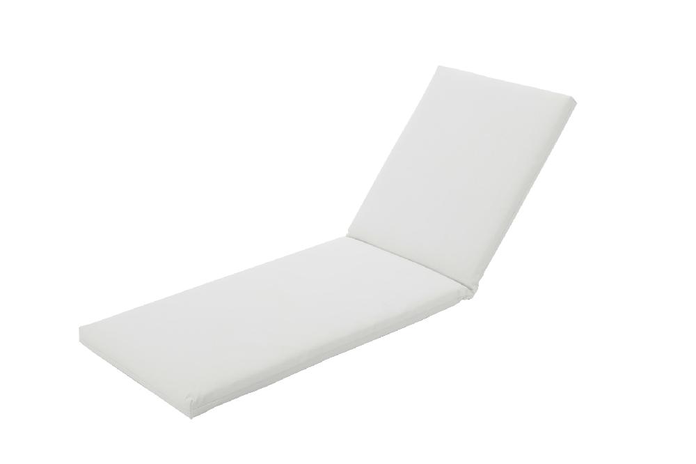 Cojín De Tumbona Techout De Textileno Blanco 180x63 Cm