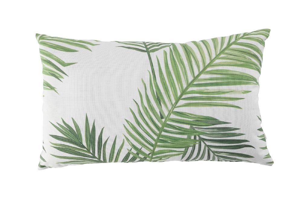 Cojín Decorativo De Jardín Hoja Grande Verde 35x55 Cm