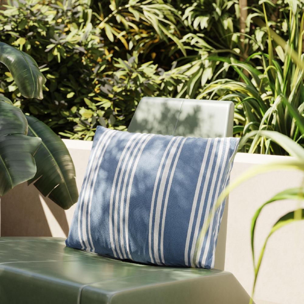 Cojín decorativo de jardín Indigo azul 45 x 45 cm