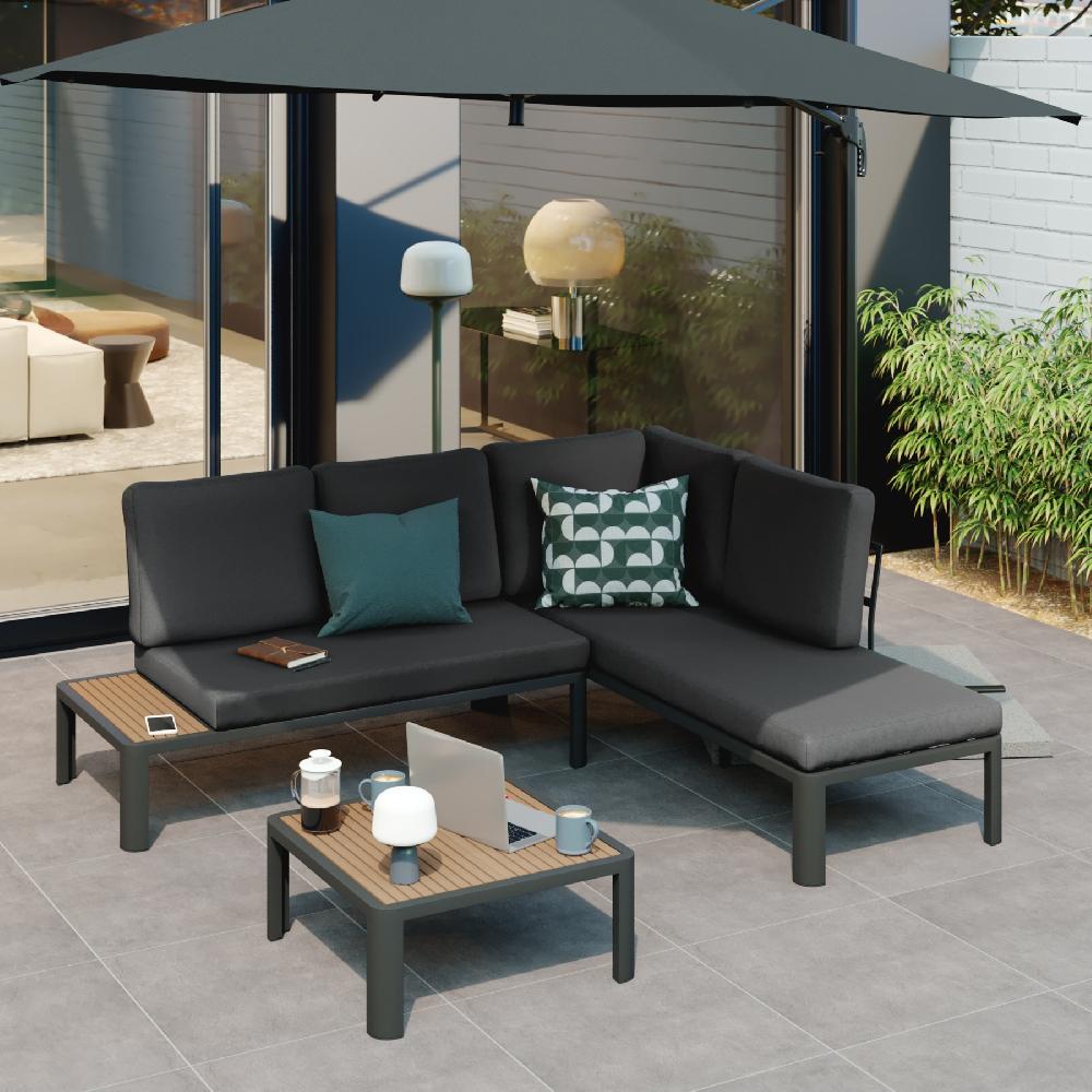 Cojín decorativo de jardín NATERIAL verde 40x40 cm