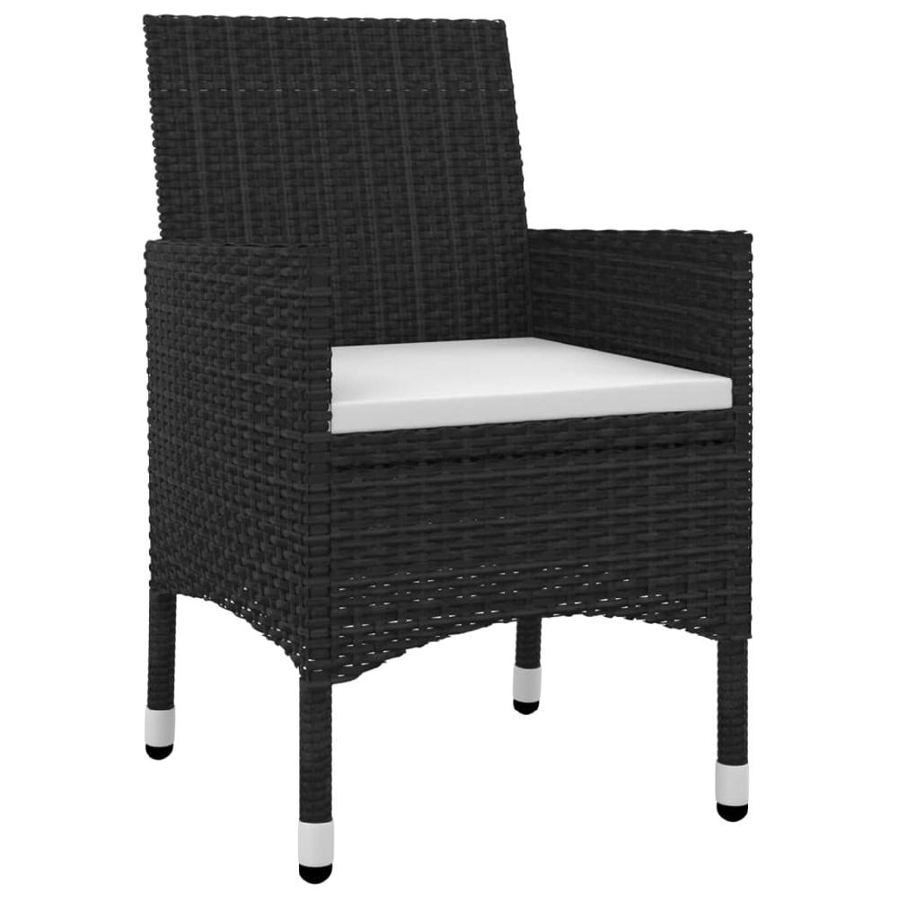 Cojines Para Muebles De Comedor De Jardín 5 Piezas Resina Mimbre Vidrio