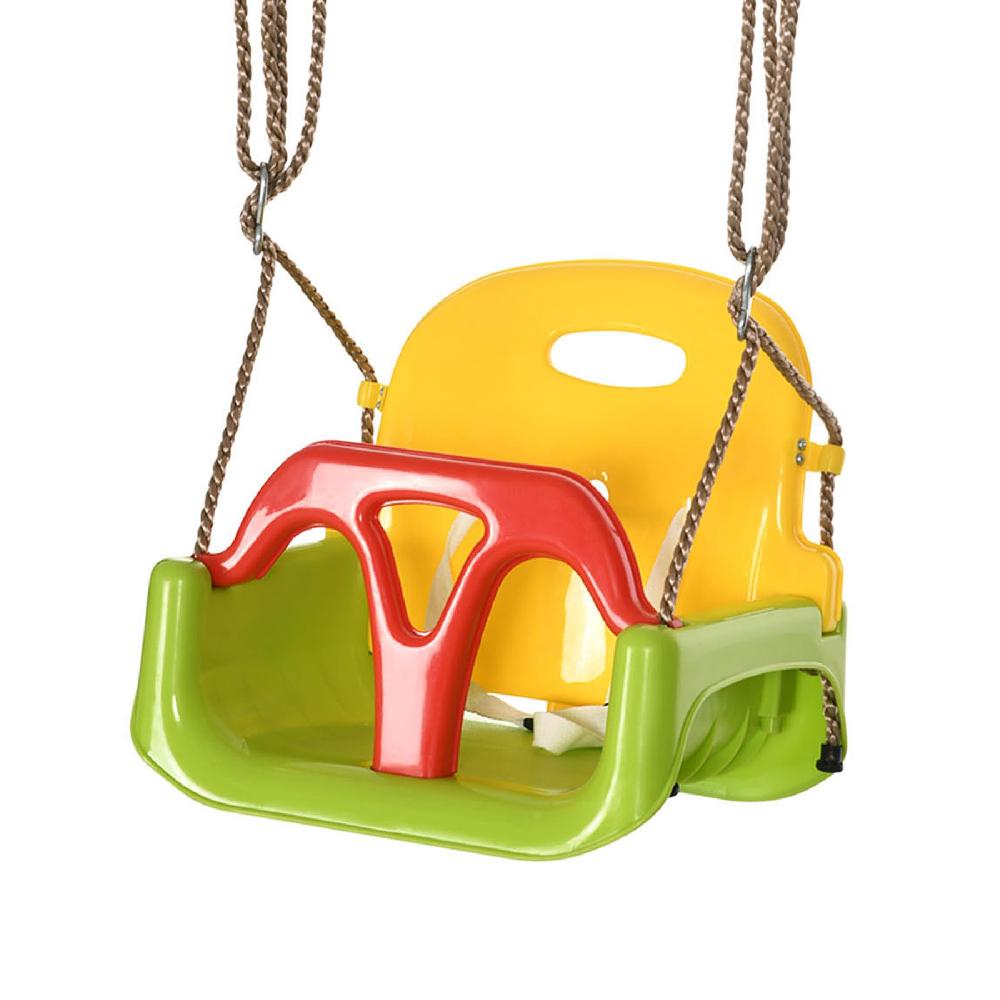 Columpio para Bebé OUTSUNNY PP PE Verde 42x33x180 cm 344-056V00GN