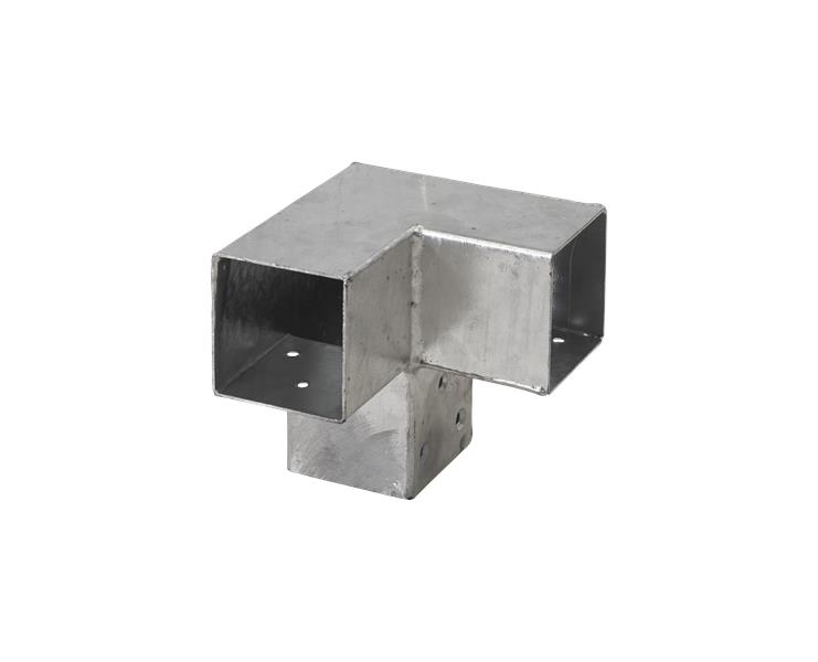 Conector de pérgola galvanizado para 3 postes de 7 x 7 cm - Por Unidad