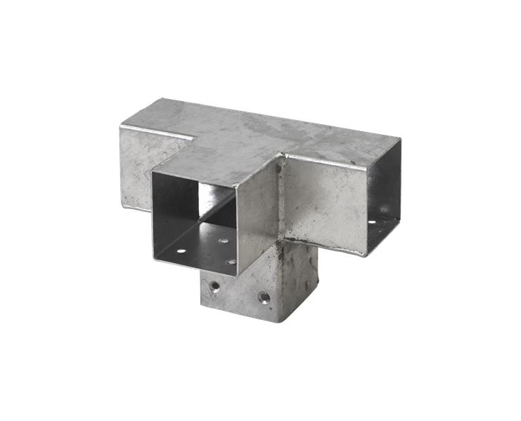 Conector de pérgola galvanizado para 4 postes de 7 x 7 cm - Por Unidad