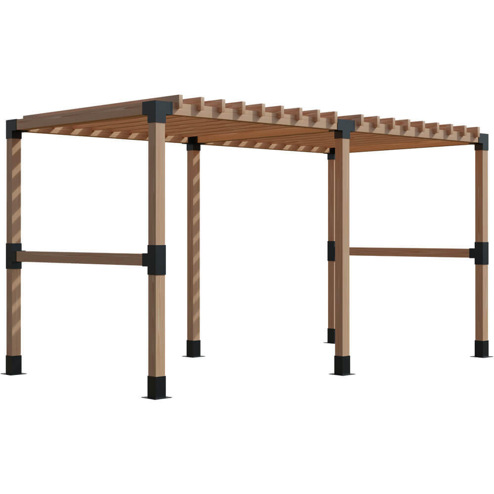 Conector Para Esquina En ángulo 90º Con 2 Brazos 91x91 Mm (A) Para Postes De Madera 9x9 Cm