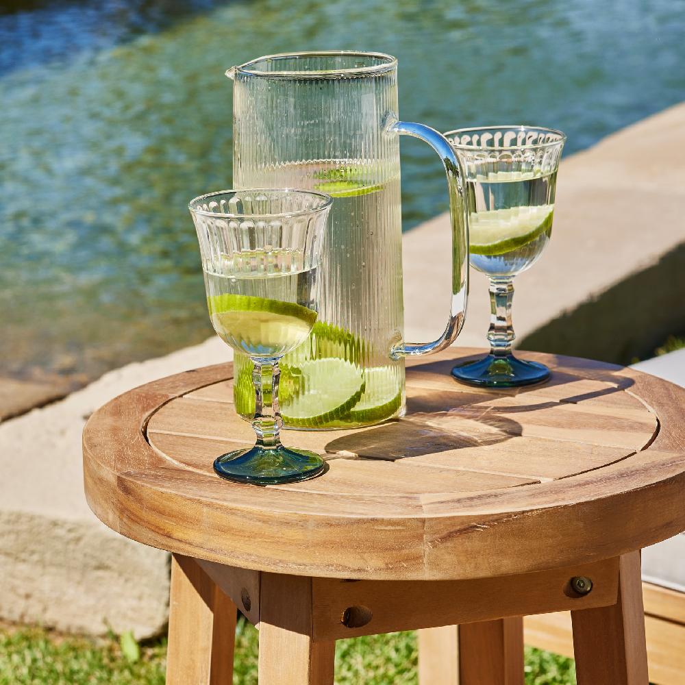 Conjunto De Balcón 2 Sillas Cuerda Beige Y Mesita Auxiliar - Provenza & Siena