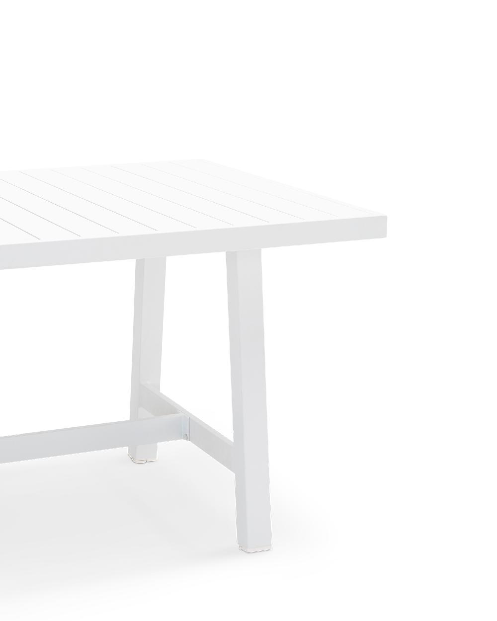 Conjunto De Comedor Aluminio Blanco Y Cuerda 6 Plazas - Maya