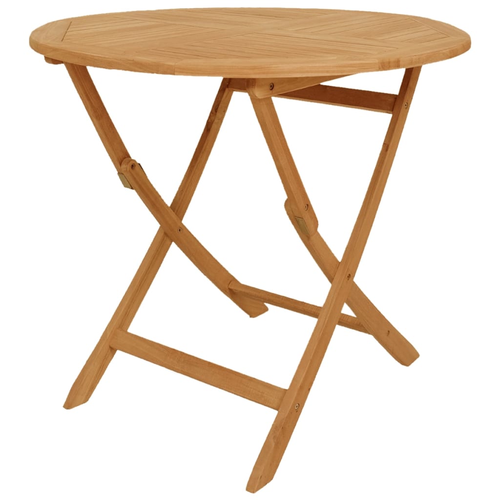 Conjunto De Comedor De Jardín 5 Piezas Madera Maciza De Teca