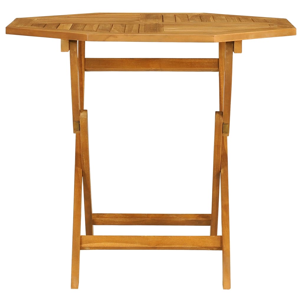 Conjunto De Comedor De Jardín 5 Piezas Madera Maciza De Teca