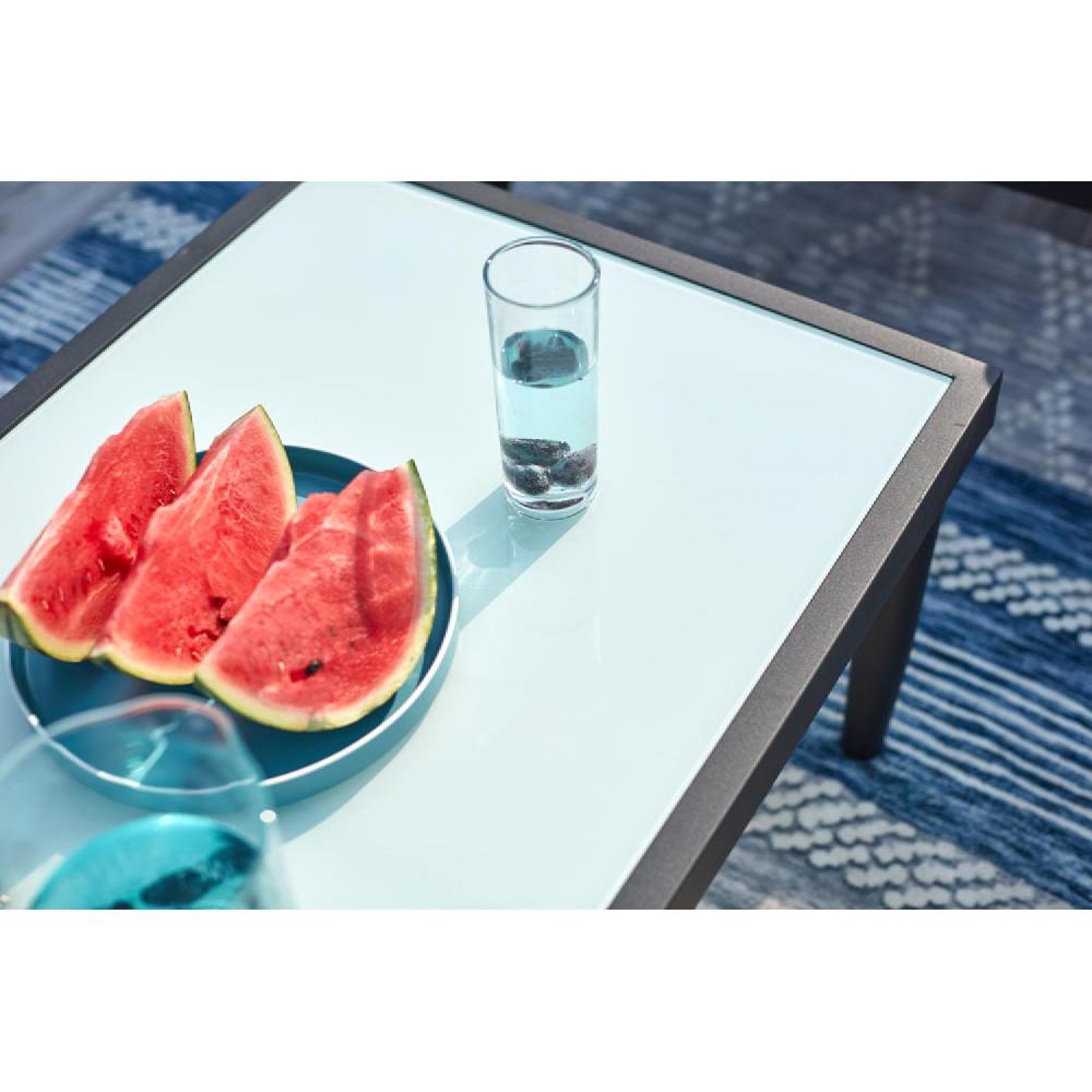 Conjunto De Jardín 4 Plazas De Aluminio Y Cuerda Crudo/negro ANAHMA