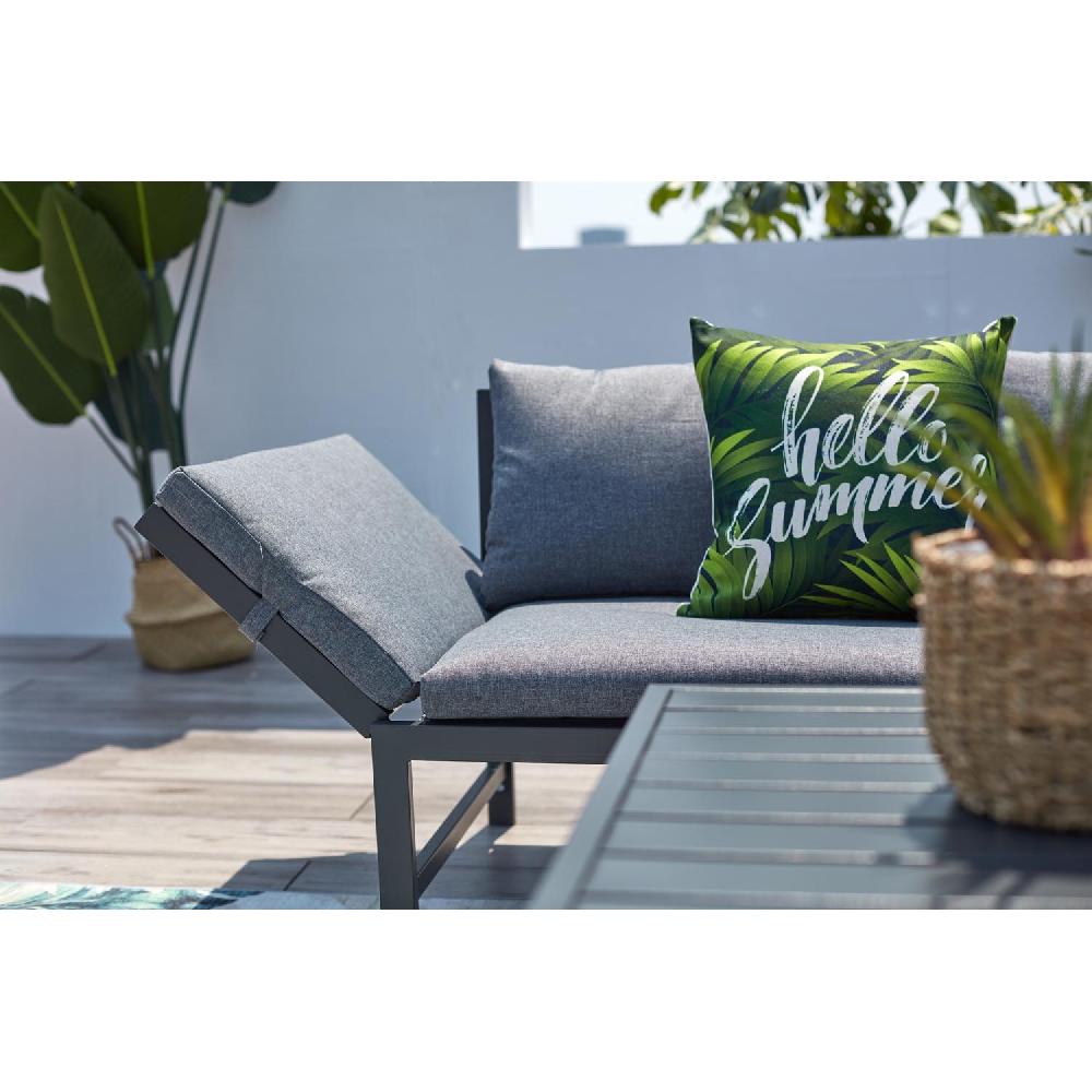 Conjunto De Jardín Bajo 4 Plazas Con Sofá Reclinable TEORA