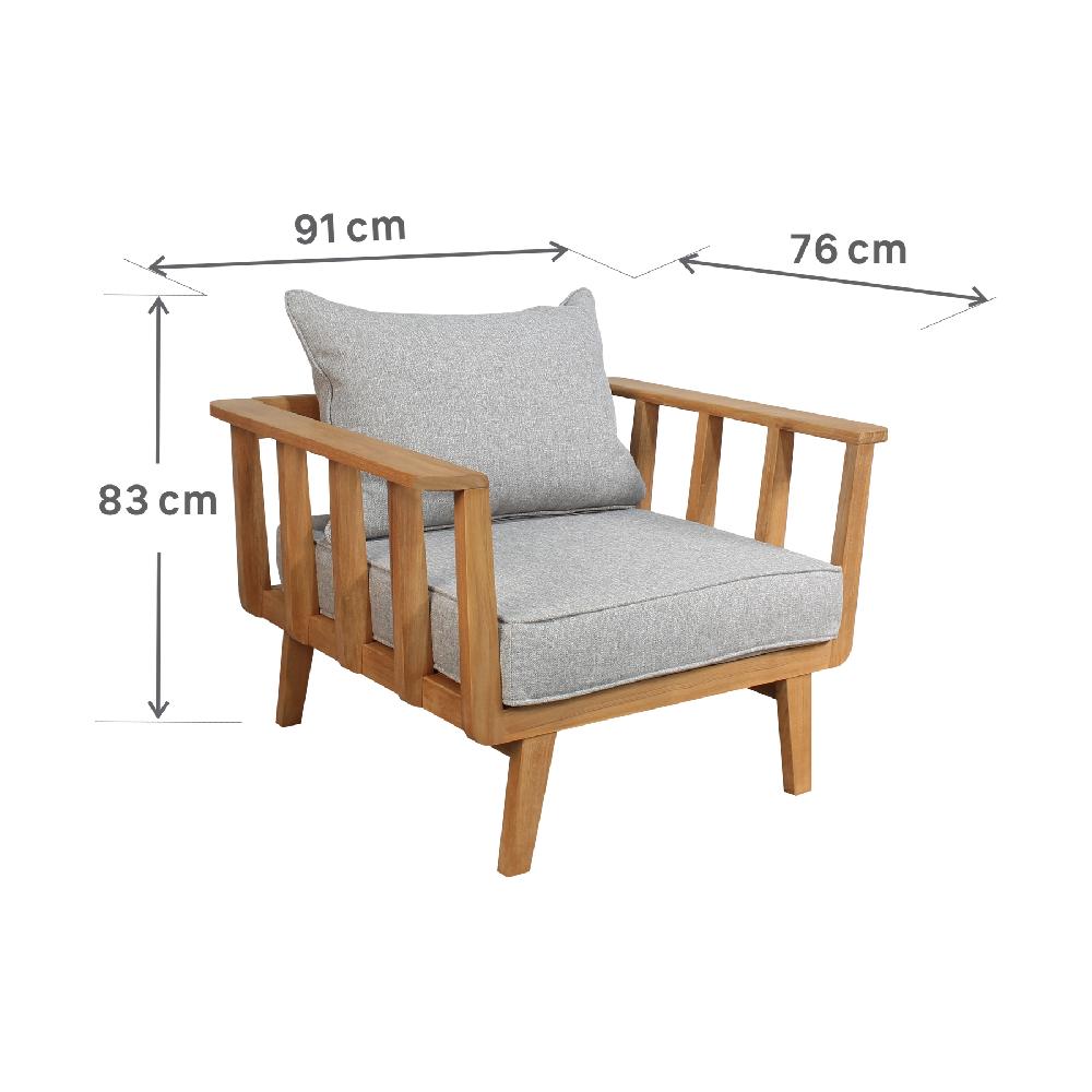 Conjunto De Jardín Belem De Madera Para 5 Personas