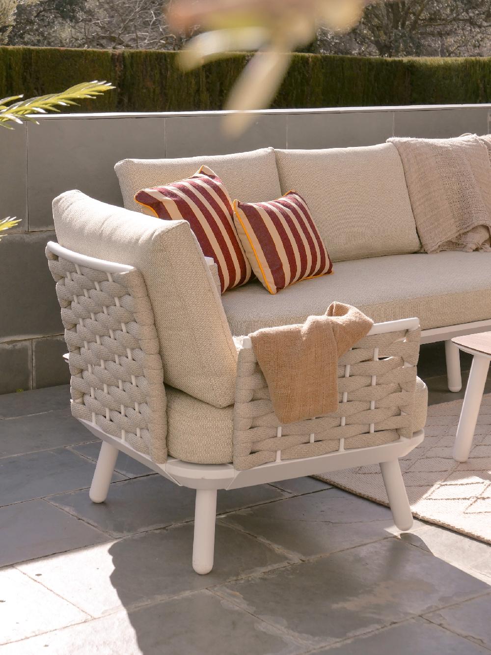 Conjunto De Jardín Blanco 4 Plazas - Matilda