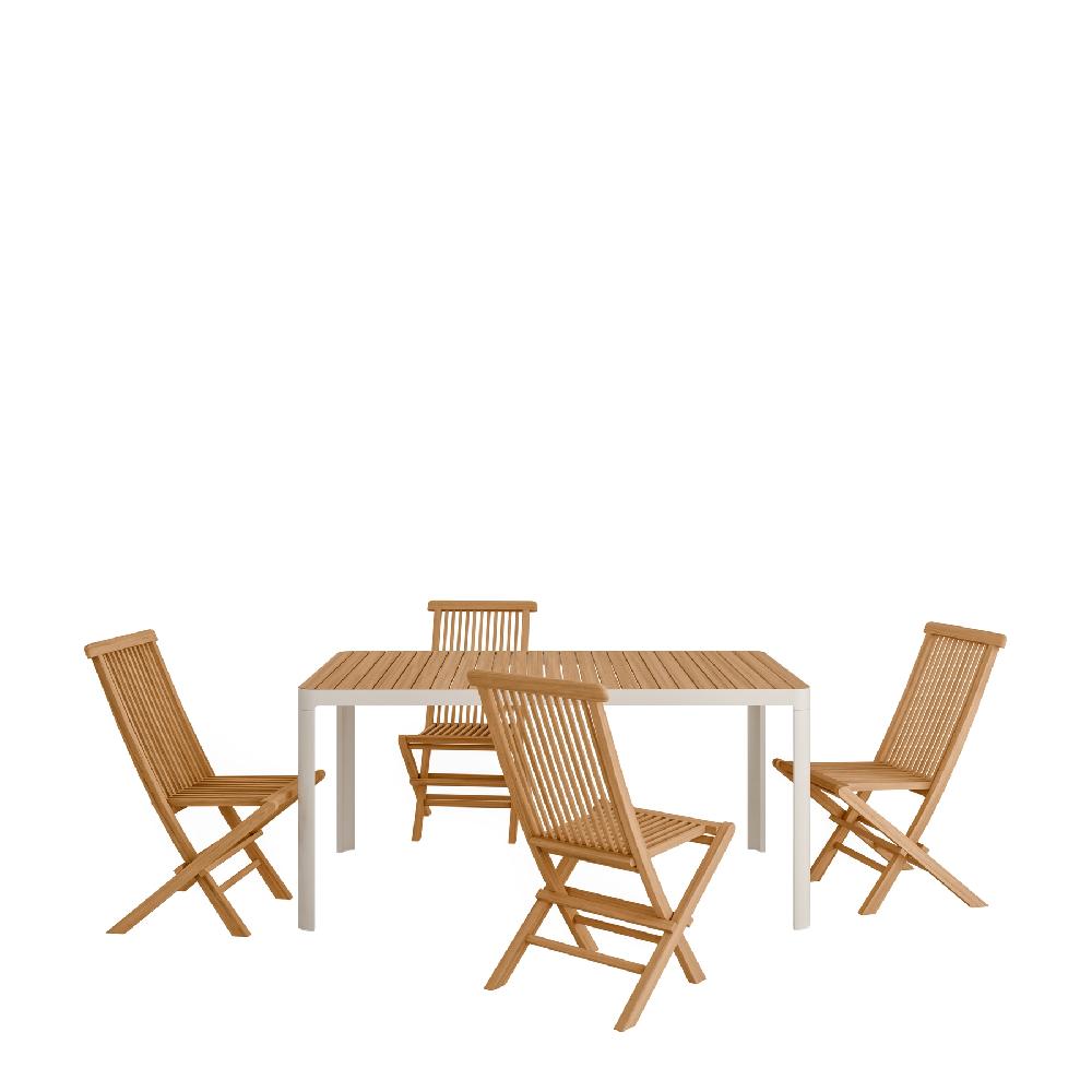 Conjunto De Jardin De Aluminio Abelia Para 8 Comensales