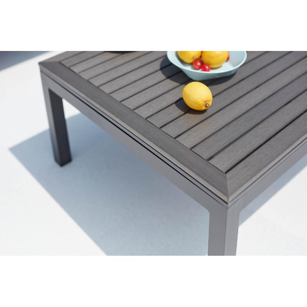 Conjunto De Jardín De Aluminio Y Acero Gris Oscuro LOLEA