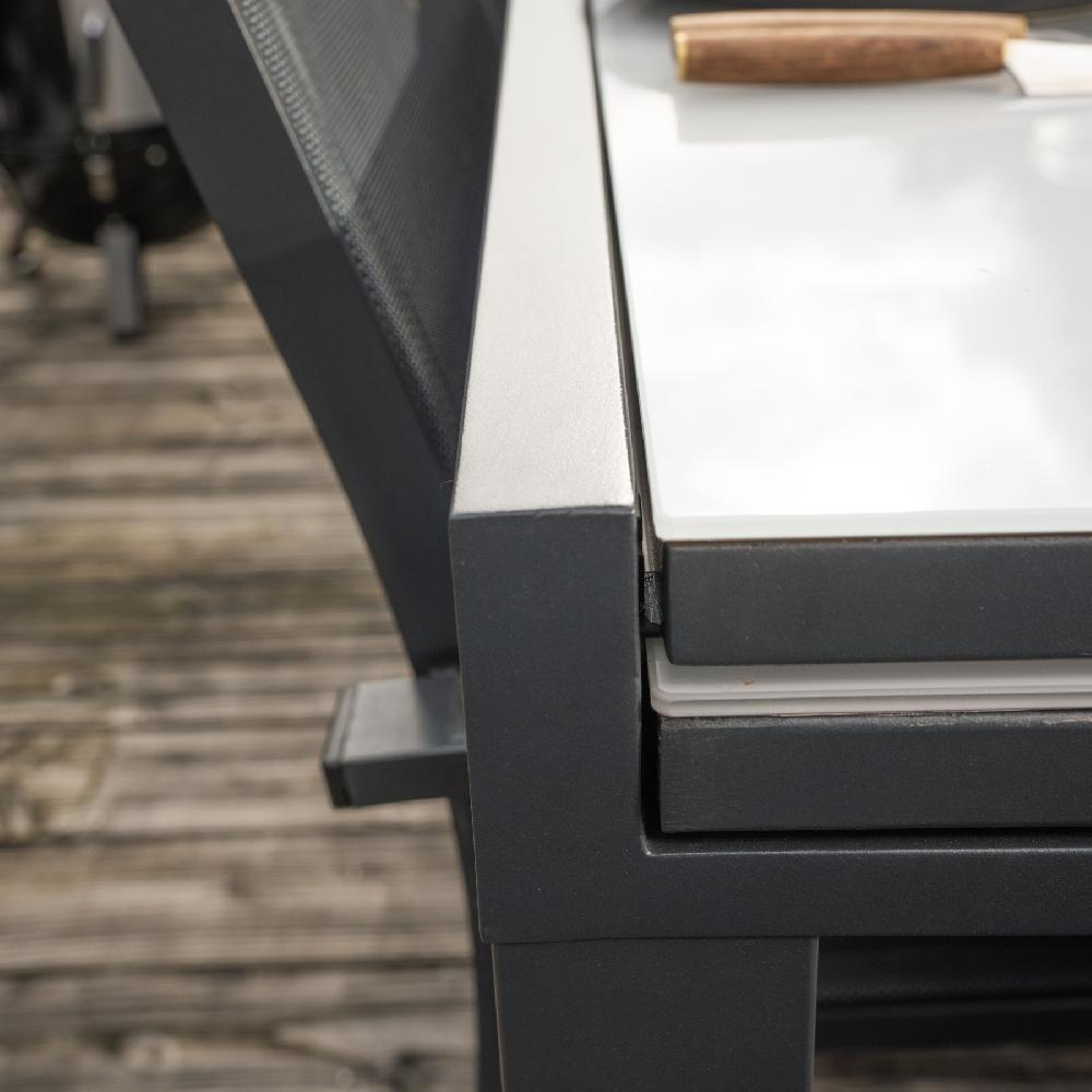Conjunto De Jardin Lyra II De Aluminio Antracita Para 8 Comensales
