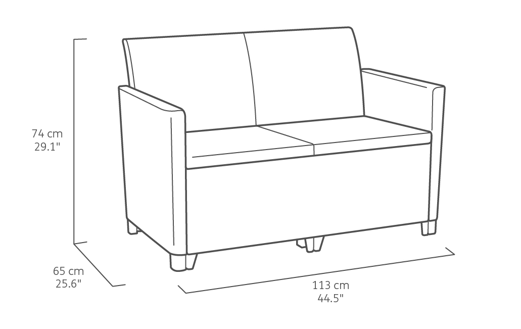 Conjunto de jardín Marie de polipropileno reciclado para 4 personas