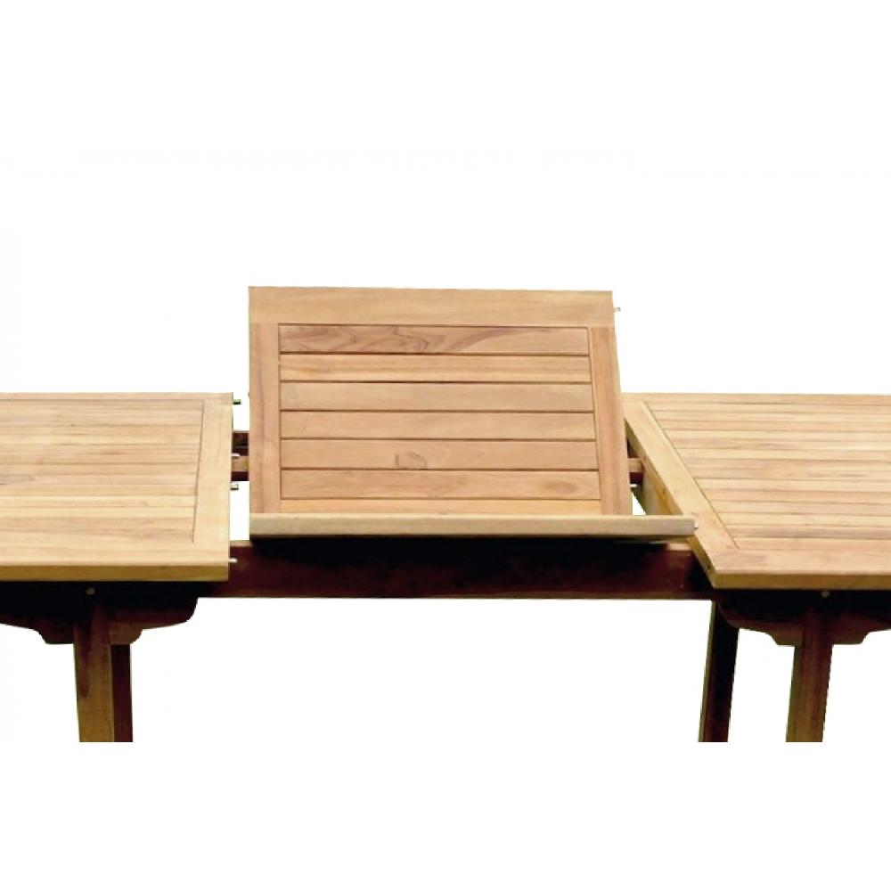 Conjunto De Jardín Mesa Rectangular + 6 Sillas De Madera De Teca KAJANG