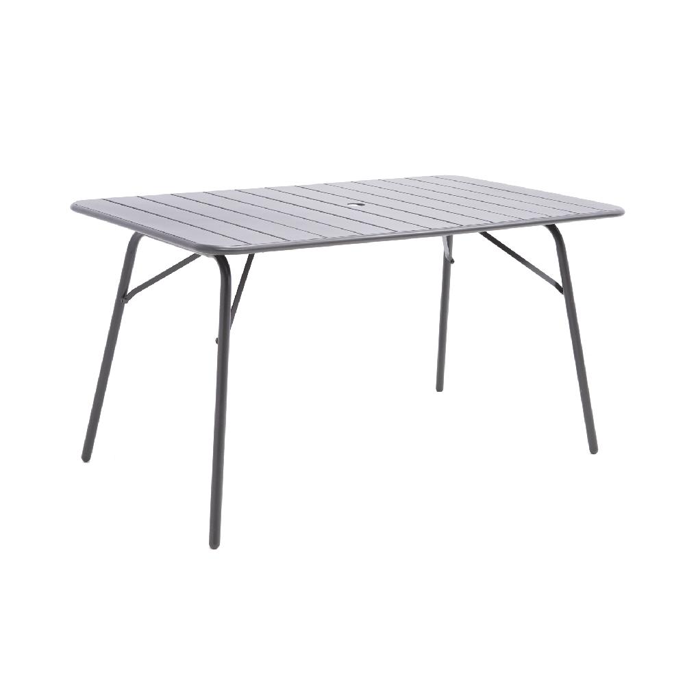 Conjunto De Jardín NATERIAL Café II De Acero Antracita Para 4 Personas