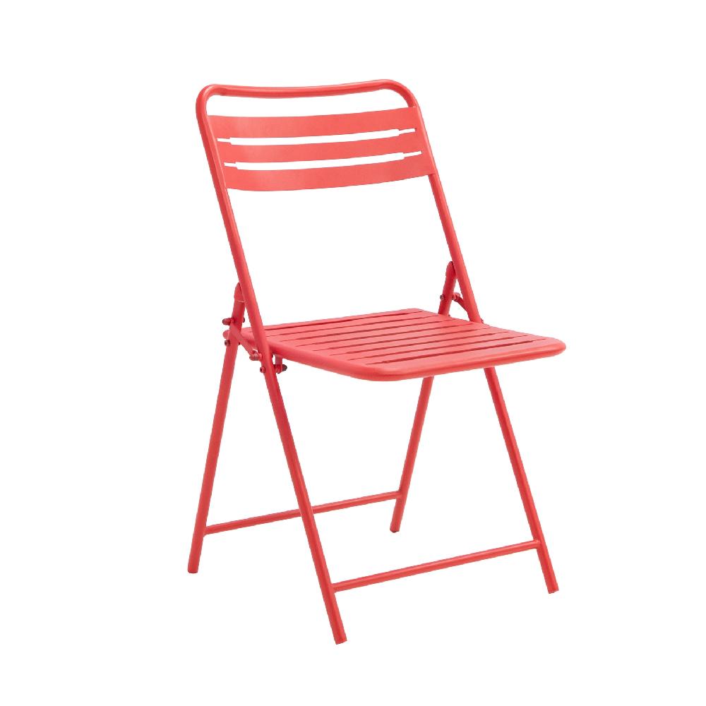 Conjunto De Jardín NATERIAL Café II De Acero Rojo Para 4 Personas