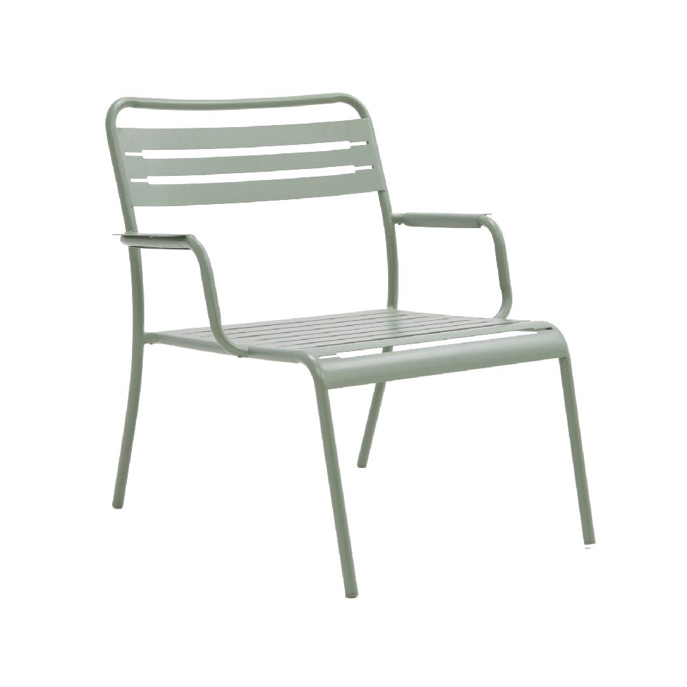 Conjunto De Jardín NATERIAL Café II De Acero Verde Para 2 Personas