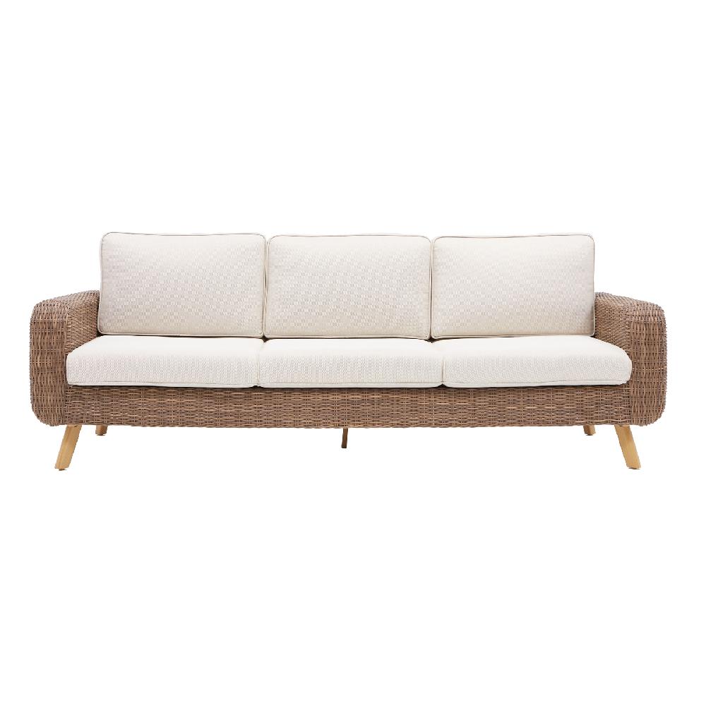 Conjunto De Jardín NATERIAL Nerea De Aluminio Y Ratán Para 5 Comensales