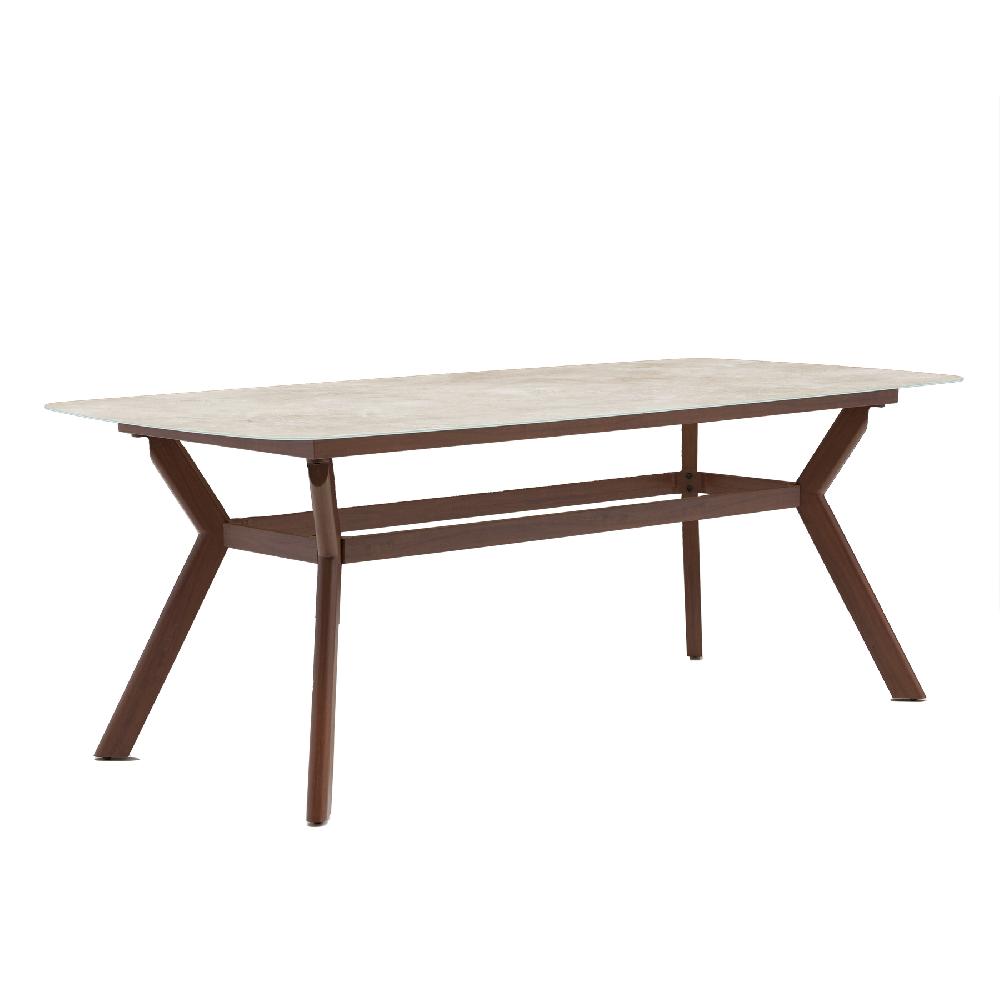 Conjunto De Jardín NATERIAL Retro De Aluminio Blanco Para 6 Personas