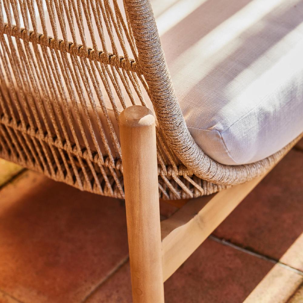 Conjunto De Jardín Provenza De Acacia Para 6 Comensales