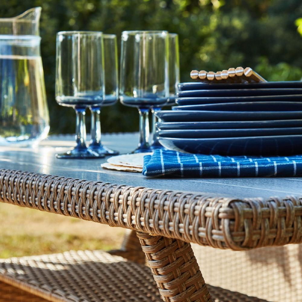 Conjunto De Jardín Ratán Sintético Y Acero Con Mesa Alta - Verona