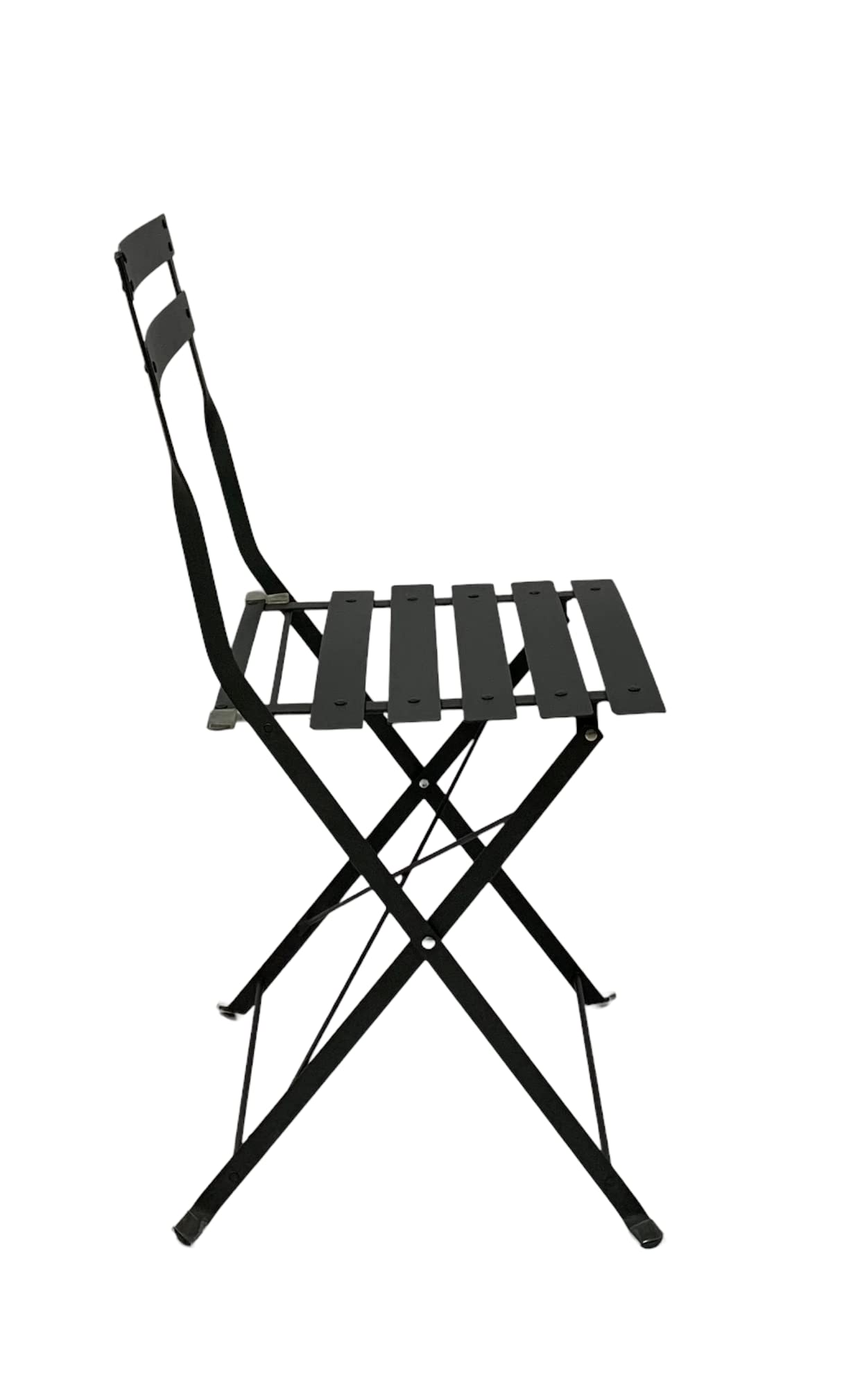 Conjunto De Mesa + 2 Sillas Plegables Balcón/Terraza ASTAN HOGAR. Color Gris Antracita