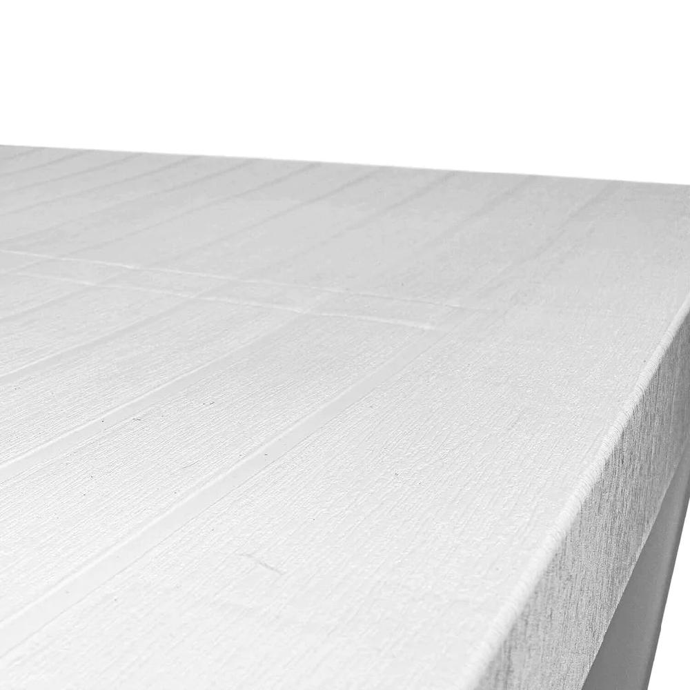 Conjunto De Mesa Y 2 Sillas Plegables De Resina Blanca Con Efecto Listón Club