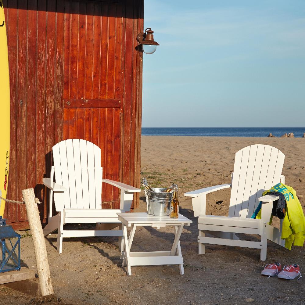 Conjunto De Muebles De Exterior California De Madera Para 2 Comensales