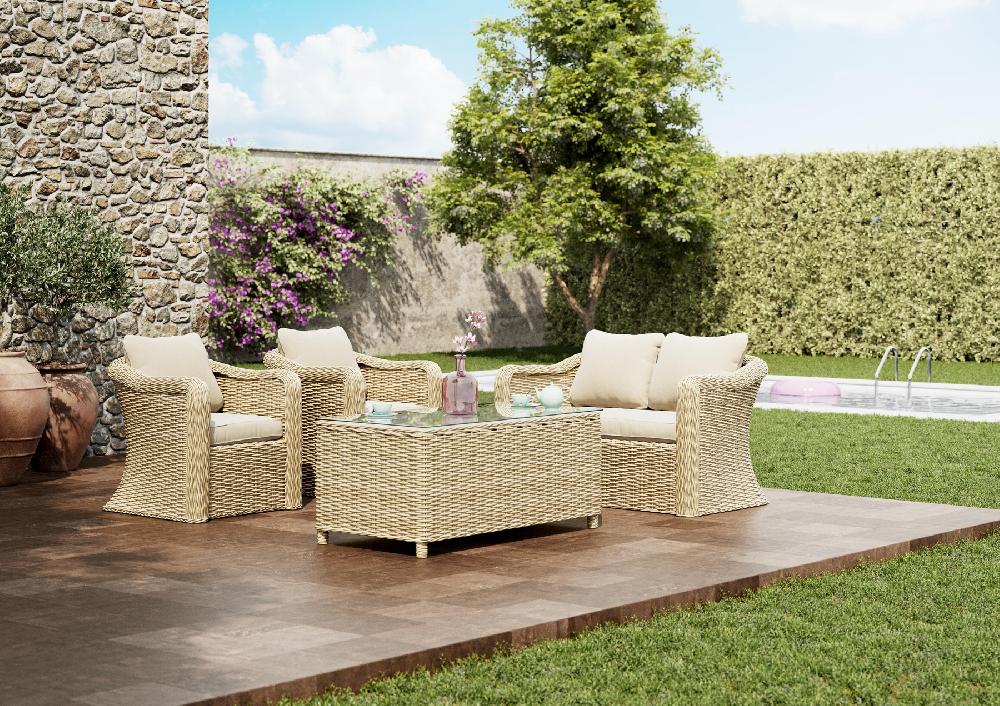 Conjunto De Muebles De Jardín Berna Para 4 Comensales