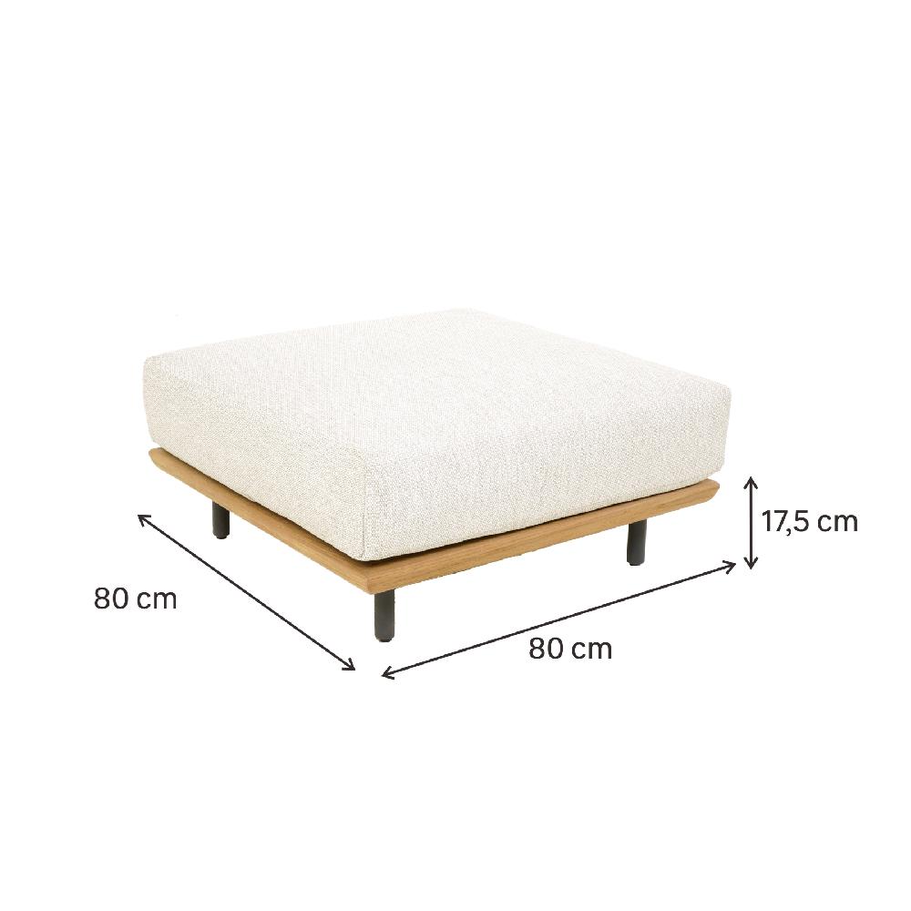 Conjunto De Muebles De Jardín Calisto De Teca Para 4 Personas