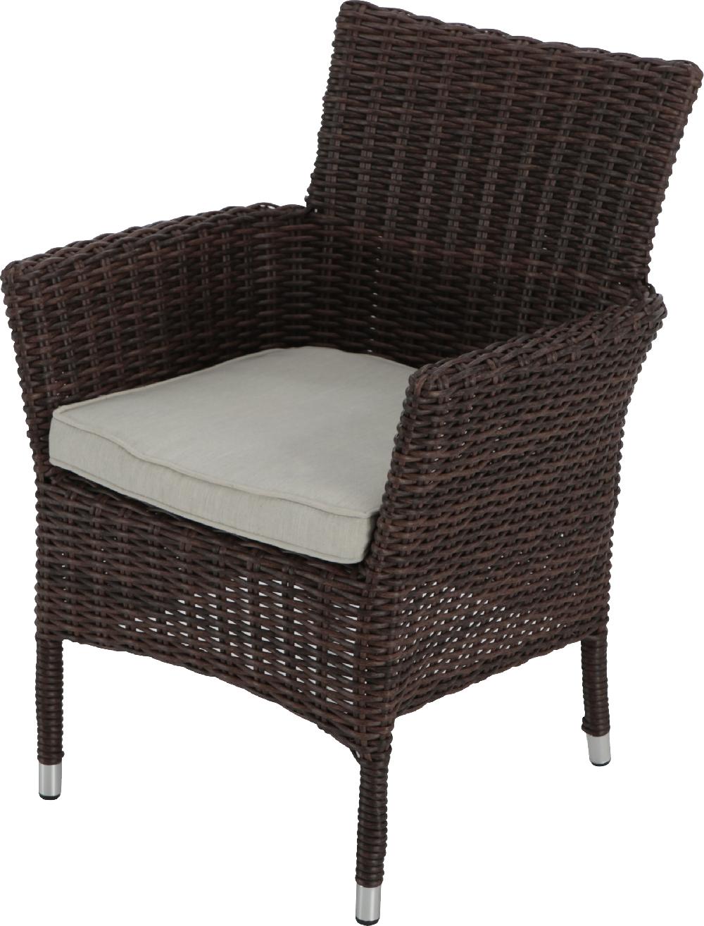 Conjunto De Muebles De Jardín Costa Rica De Ratán Sintético Para 6 Comensales