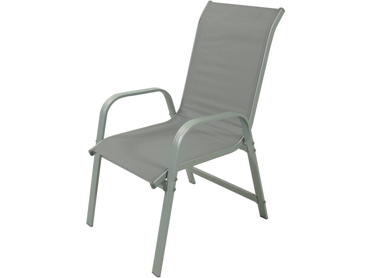 Conjunto De Muebles De Jardín De Textileno "cordoba + Porto" 6 Personas Gris Claro