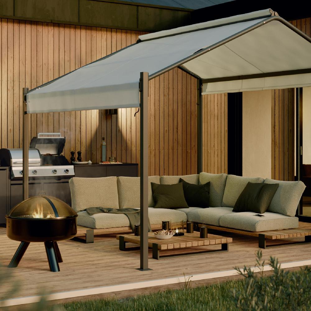 Conjunto De Muebles De Jardín Griffin De Teca Para 5 Personas