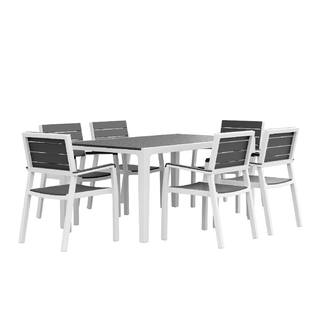 Conjunto De Muebles De Jardín Harmony De Resina Para 6 Comensales