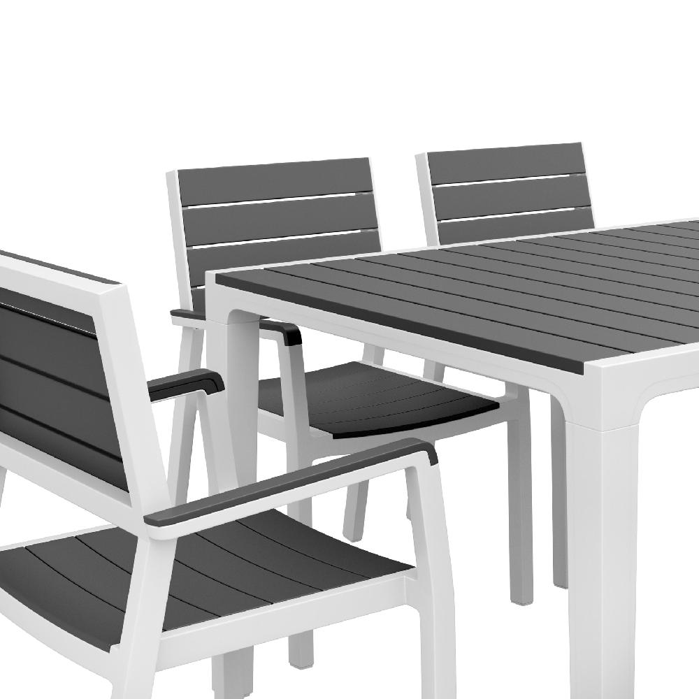 Conjunto De Muebles De Jardín Harmony De Resina Para 6 Comensales