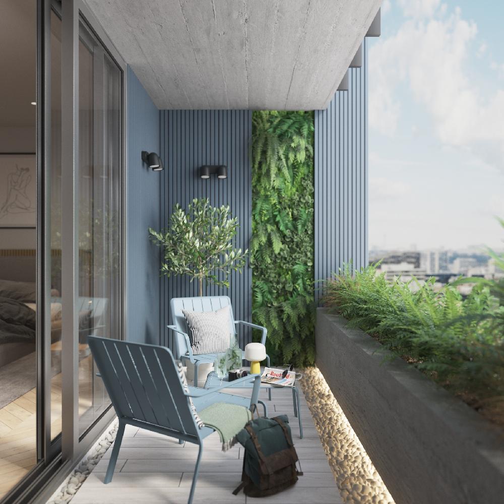 Conjunto de muebles de jardín Idaho de aluminio aqua para 2 personas