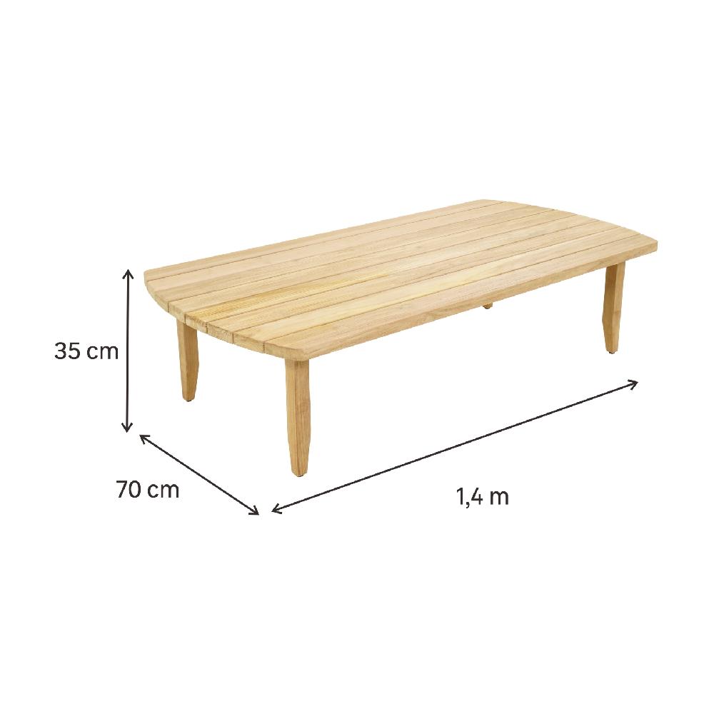 Conjunto De Muebles De Jardín Lita De Teca Para 4 Personas