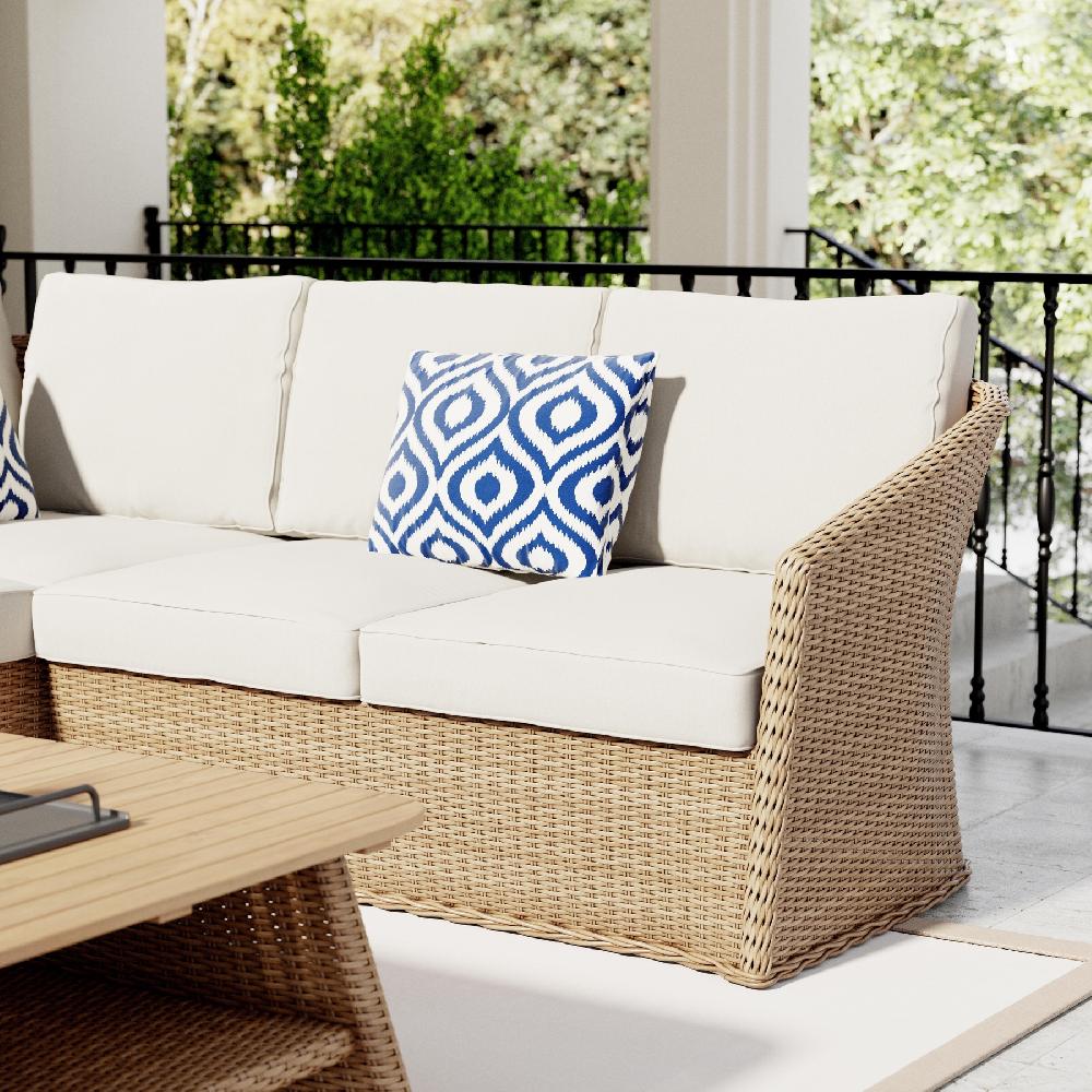 Conjunto De Muebles De Jardín Majuro De Ratán Para 5 Comensales