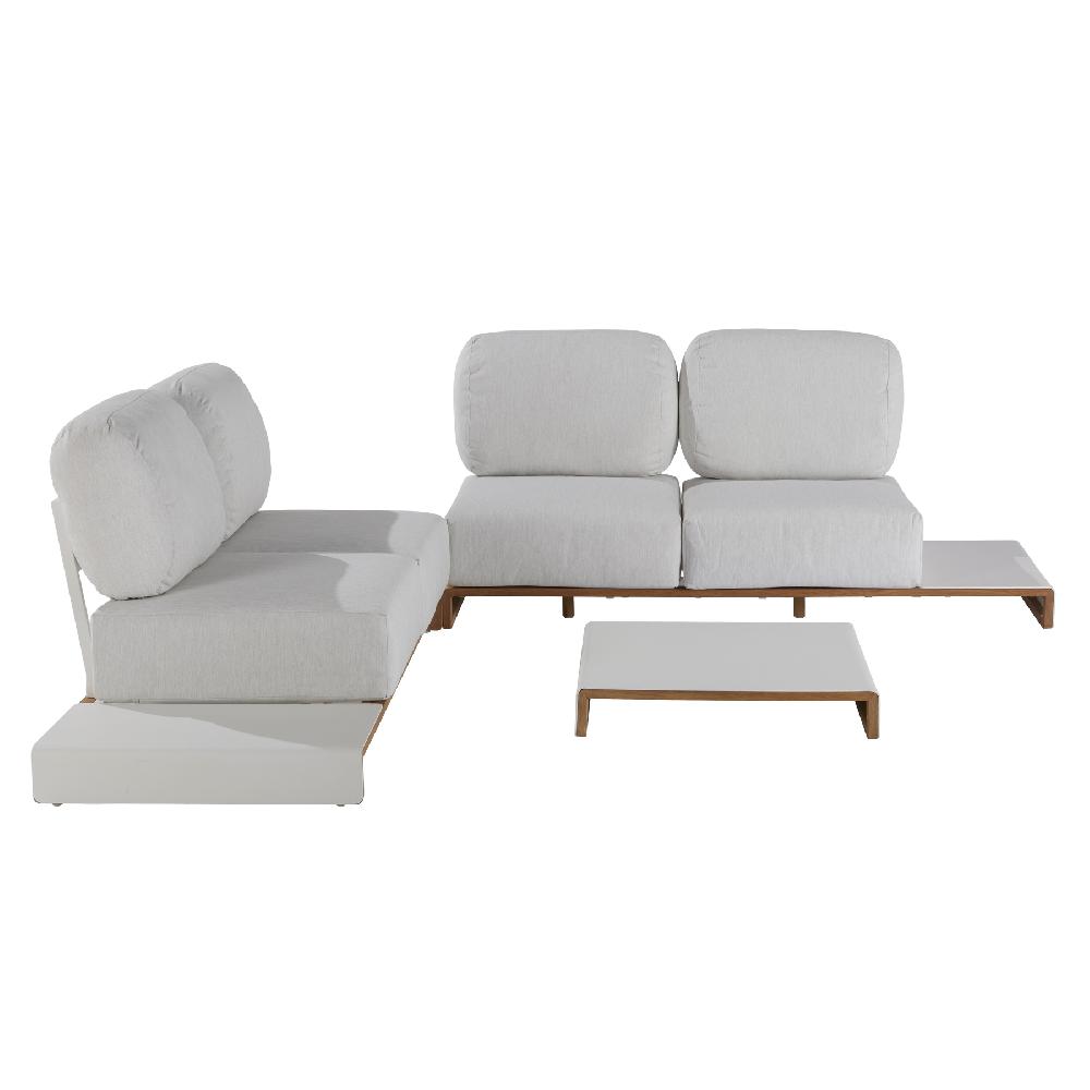 Conjunto De Muebles De Jardín Memphis De Teca Para 4 Personas