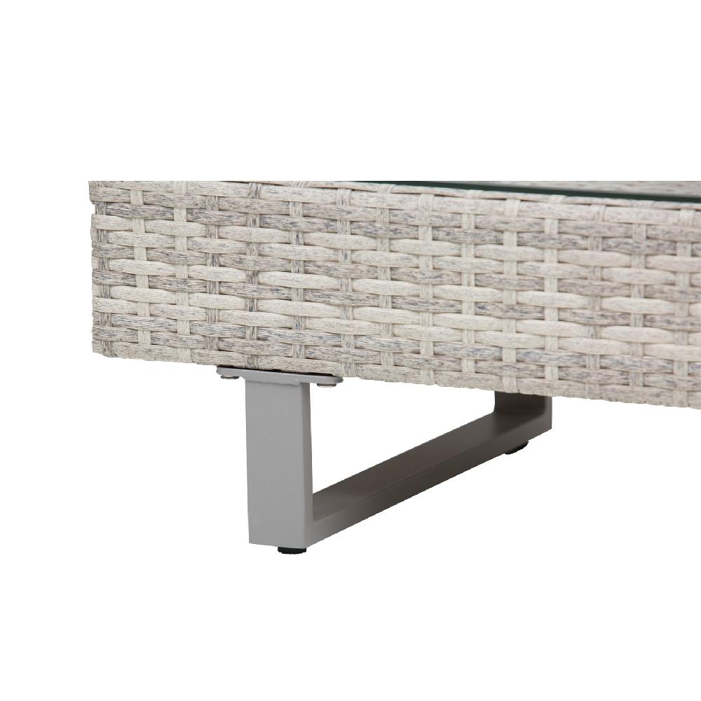 Conjunto De Muebles De Ratán Outsunny Gris 196x69x59 Cm_860-143