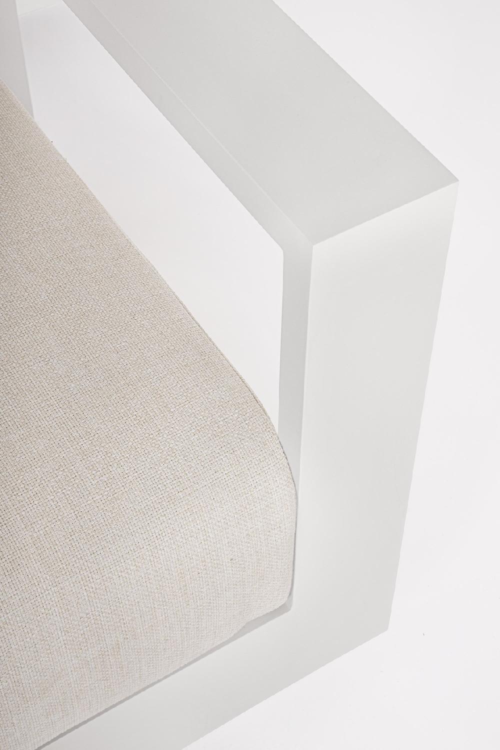 Conjunto De Muebles De Salón Con Cojines De Vapor "MOSES" En Aluminio 5 Plazas Para Jardín Y Terraza