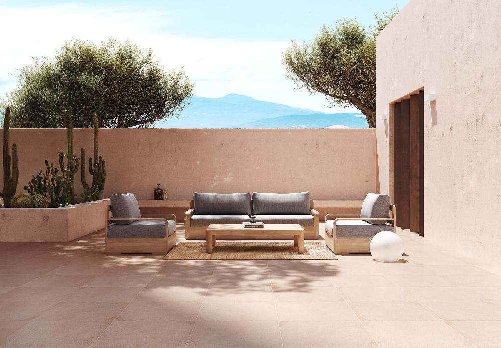 Conjunto De Porche Bari De Madera De Teca Para 5 Comensales