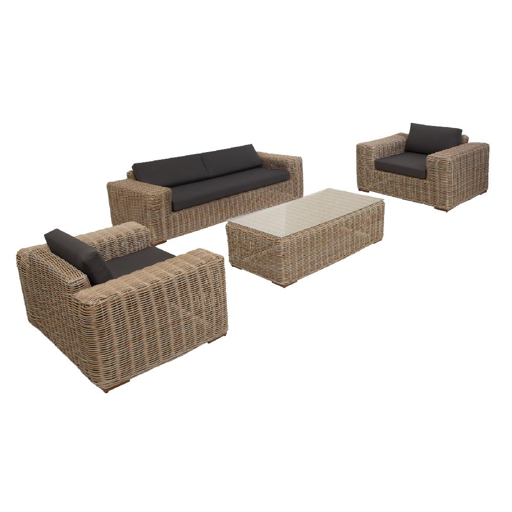 Conjunto De Porche De Jardín Kenia II Para 5 Comensales