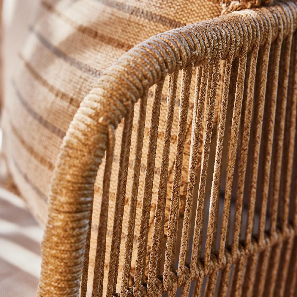 Conjunto De Porche De Jardín Provenza De Acacia Para 7 Comensales