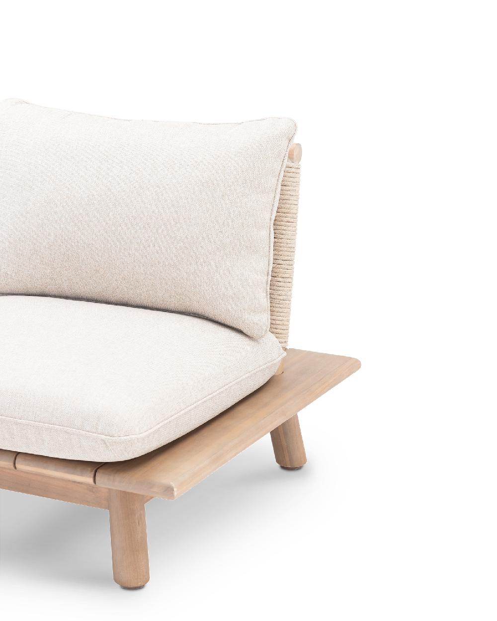 Conjunto De Porche De Jardín Rodas De Acacia Para 5 Comensales